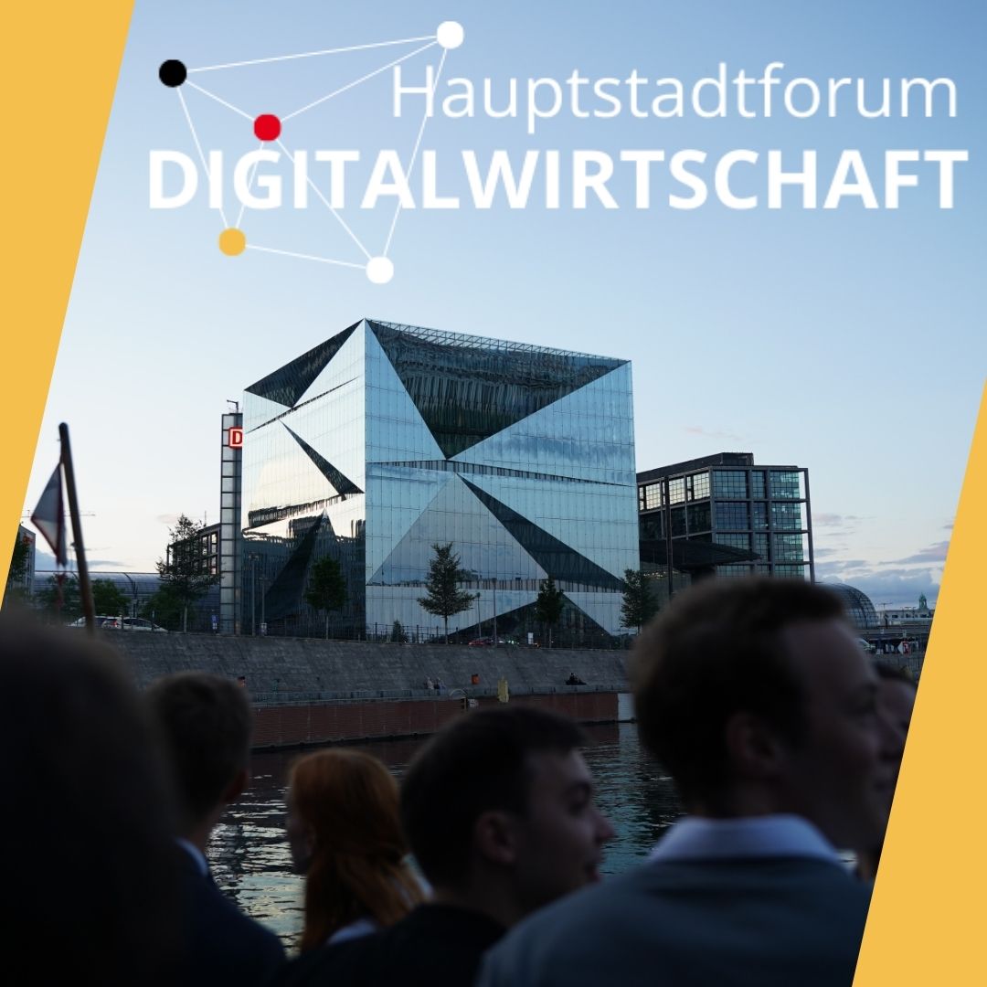 Ausblick von Deck auf dem Hauptstadtforum Digitalwirtschaft 2024