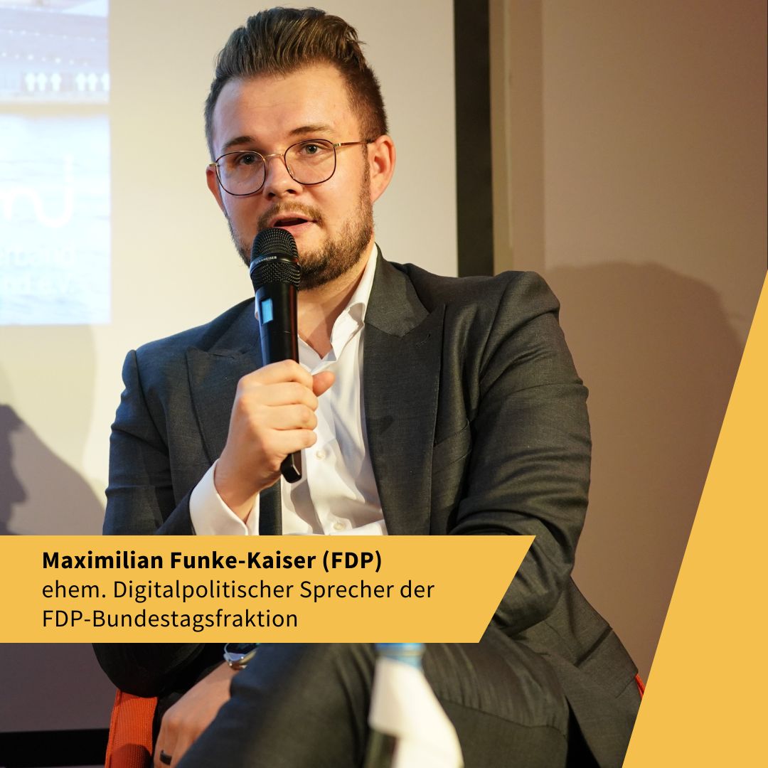 Maximilian Funke-Kaiser auf dem Hauptstadtforum Digitalwirtschaft 2023