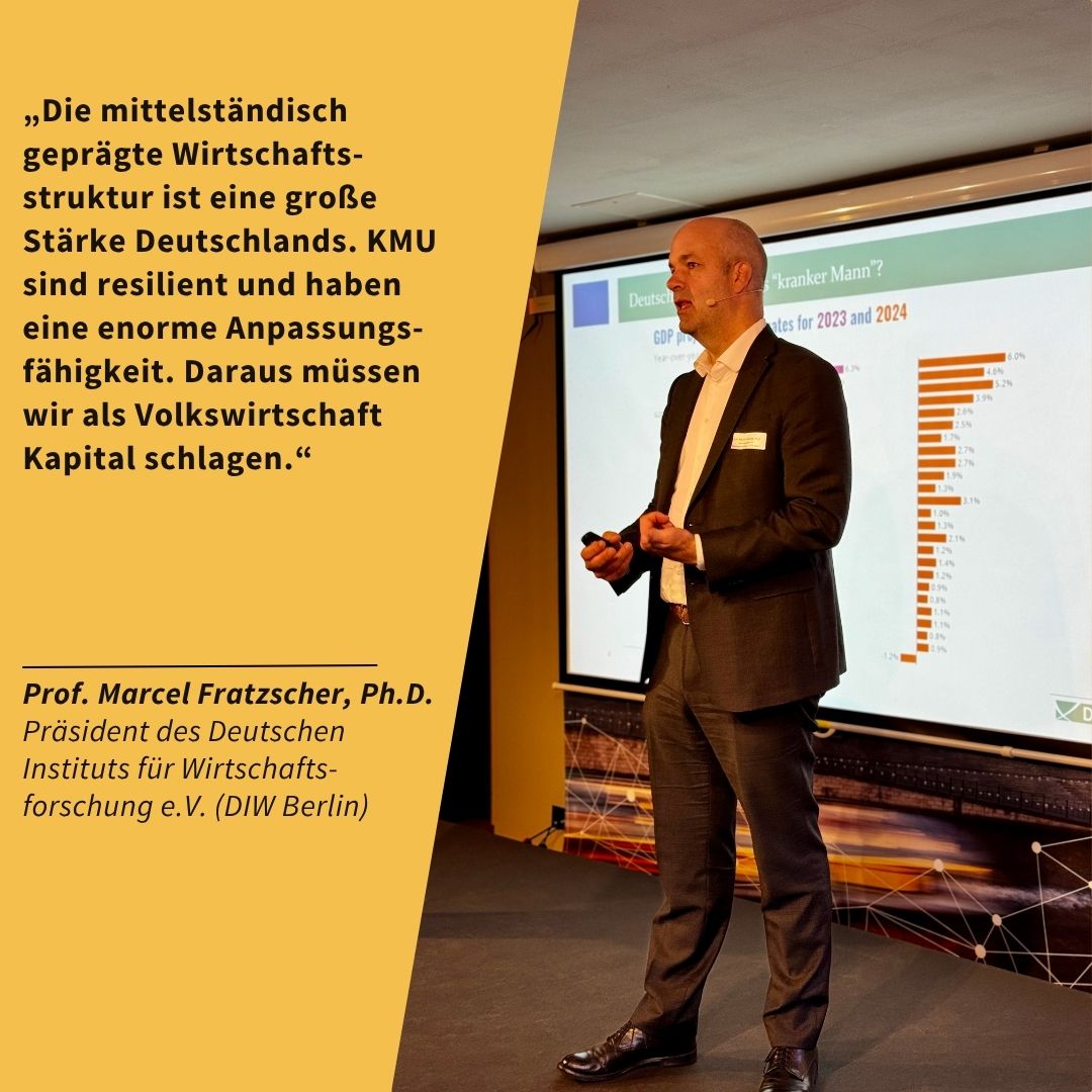 Prof. Marcel Fratzscher auf dem Hauptstadtforum Digitalwirtschaft 2024