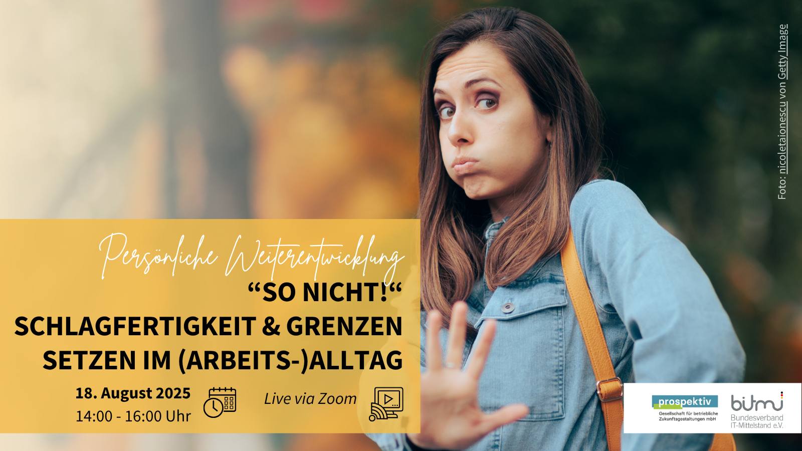 “So nicht!“ Schlagfertigkeit und Grenzen setzen im (Arbeits-)Alltag