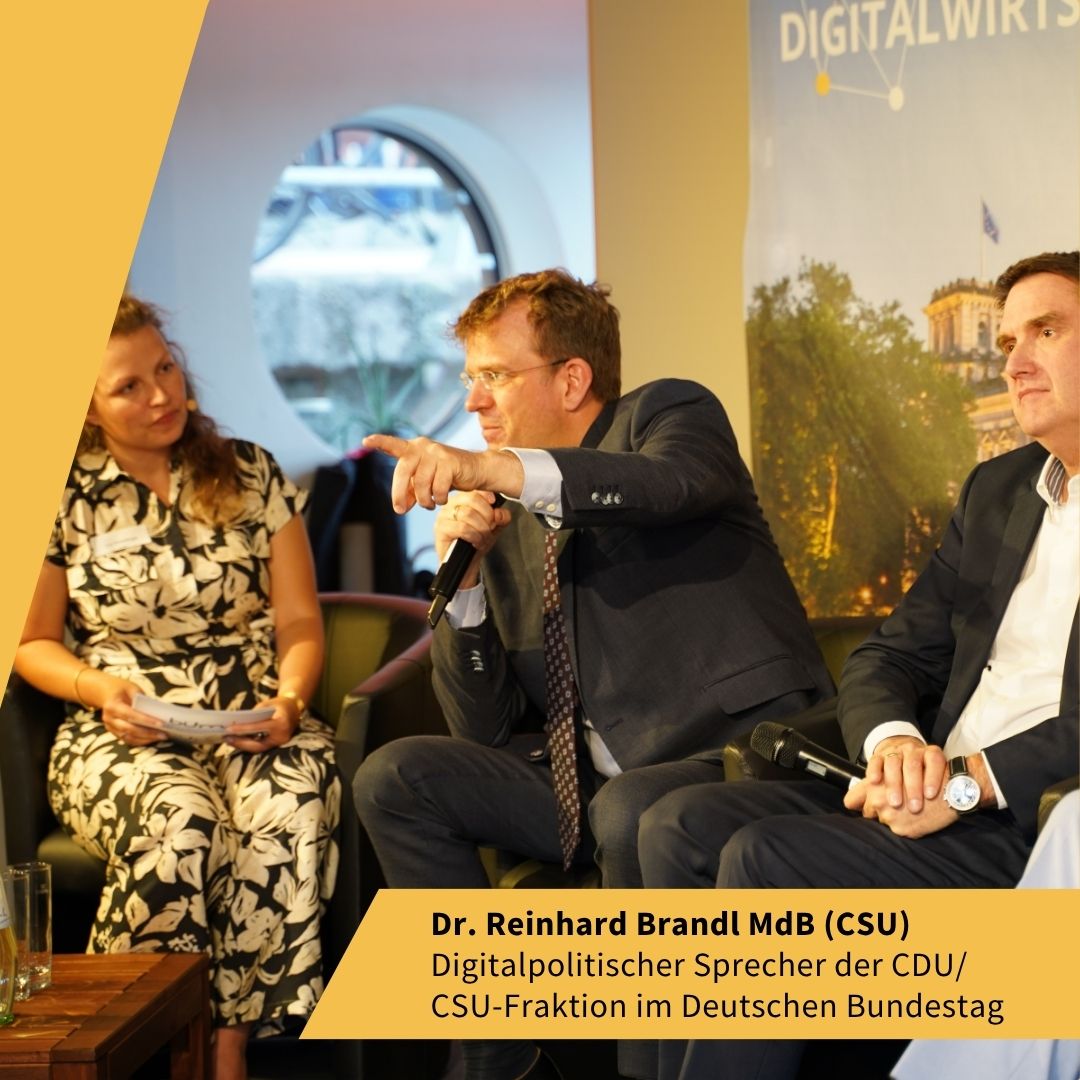 Dr. Reinhard Brandl auf dem Hauptstadtforum Digitalwirtschaft 2024