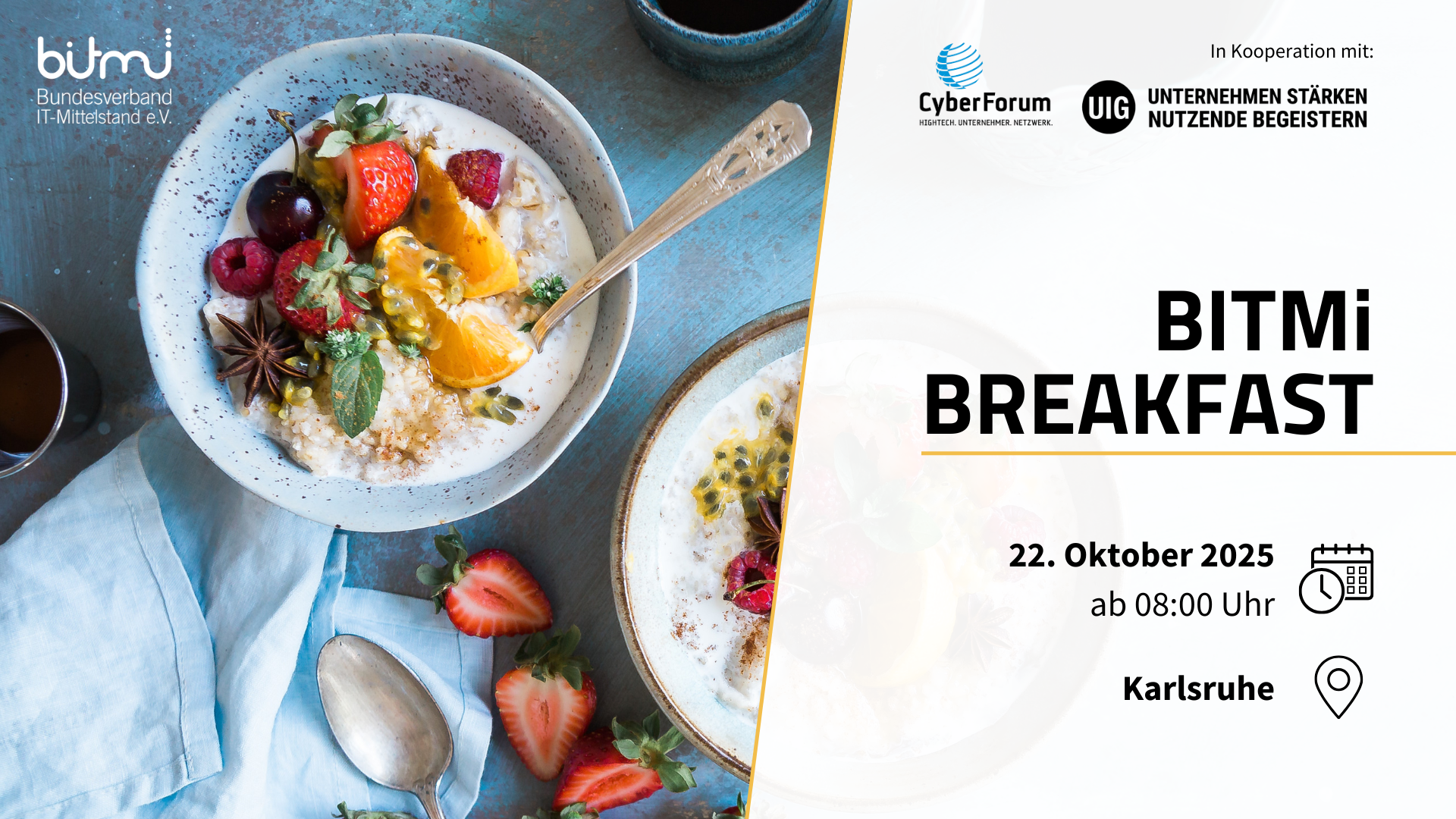 BITMi Breakfast in Karlsruhe