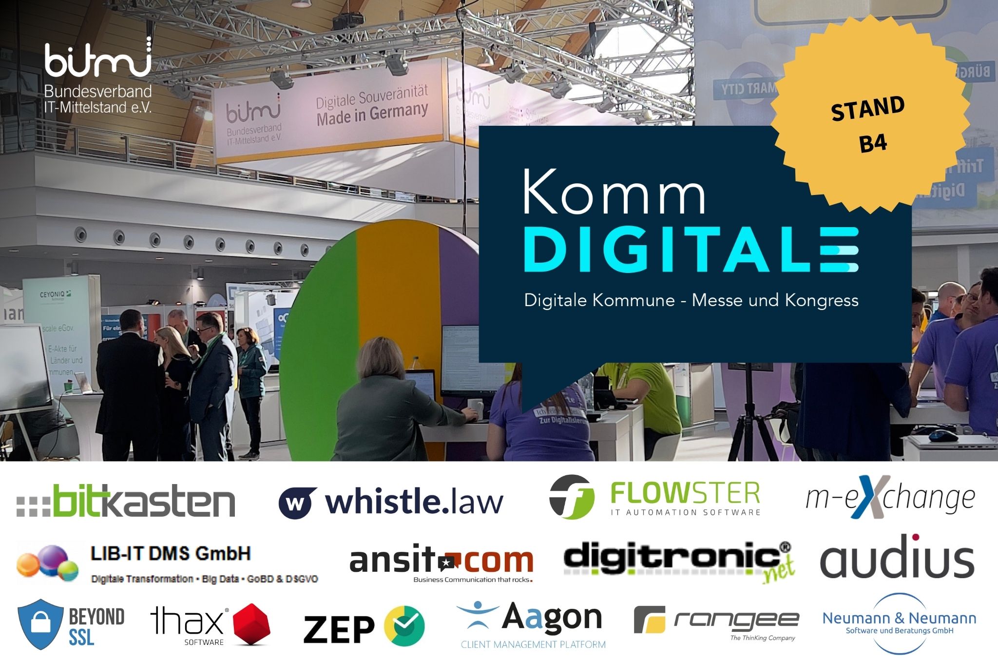 BITMi Gemeinschaftsstand auf der KommDIGITALE