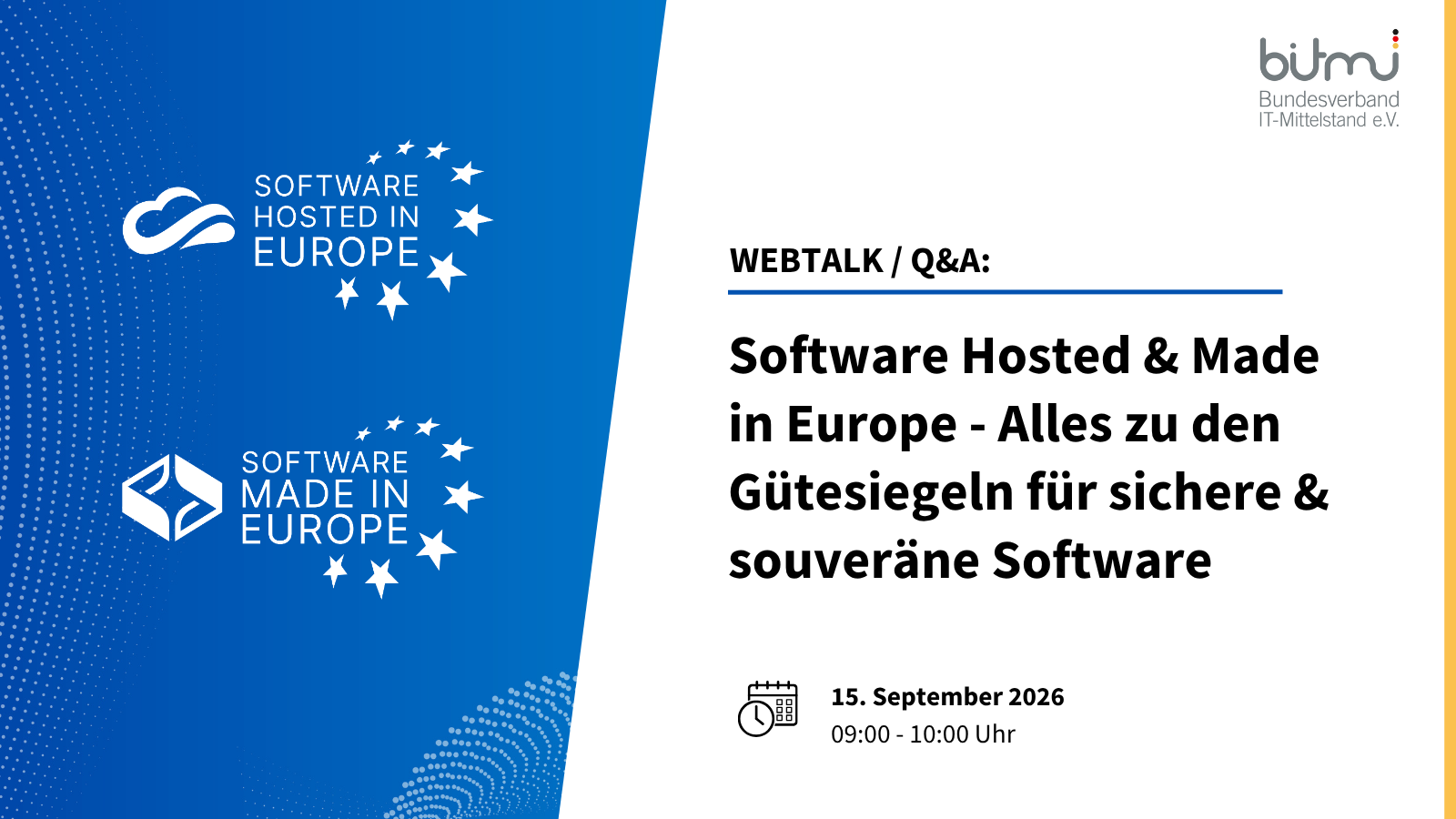 Software Hosted & Made in Europe